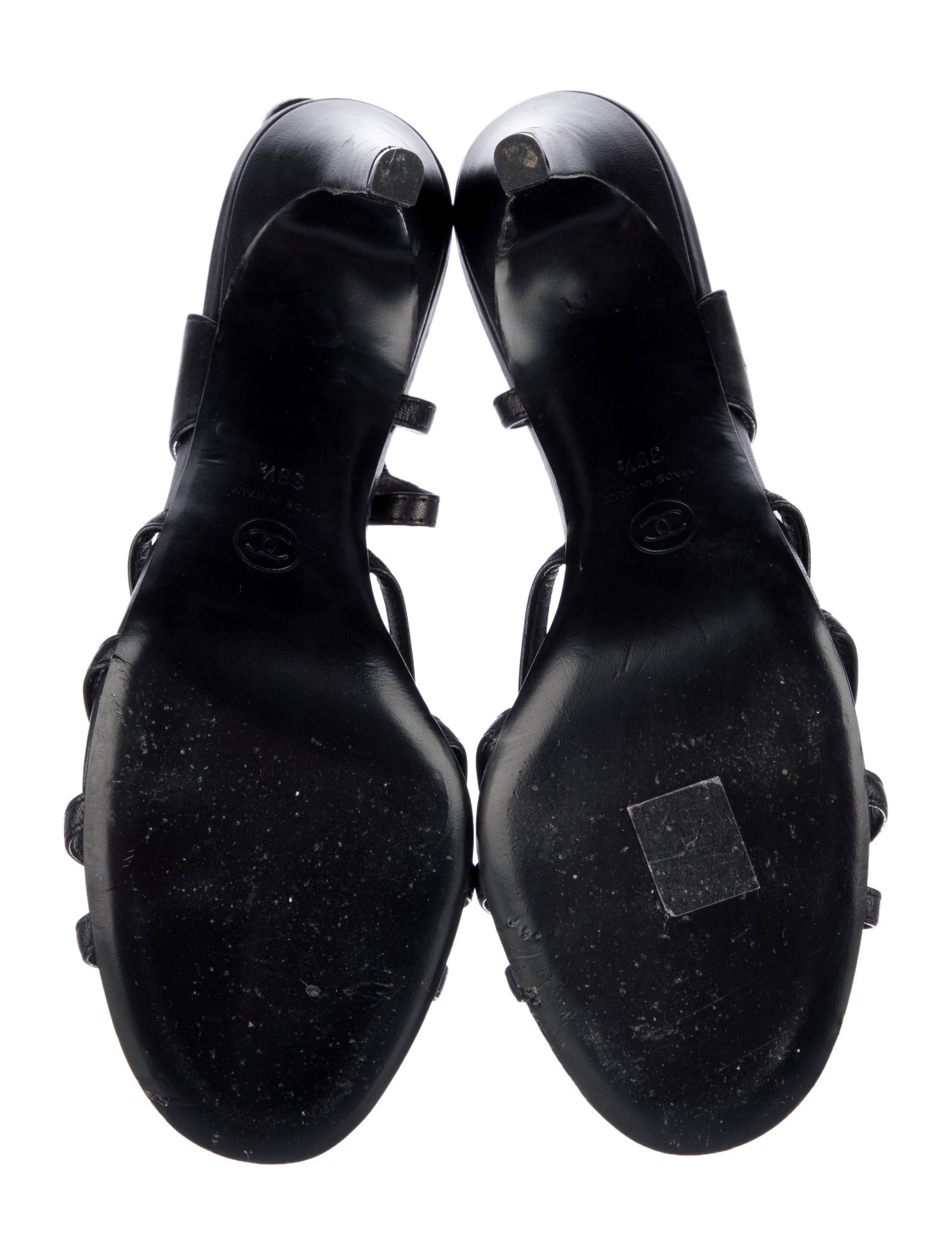 Chanel 2021 Interlocking CC Logo Sandals